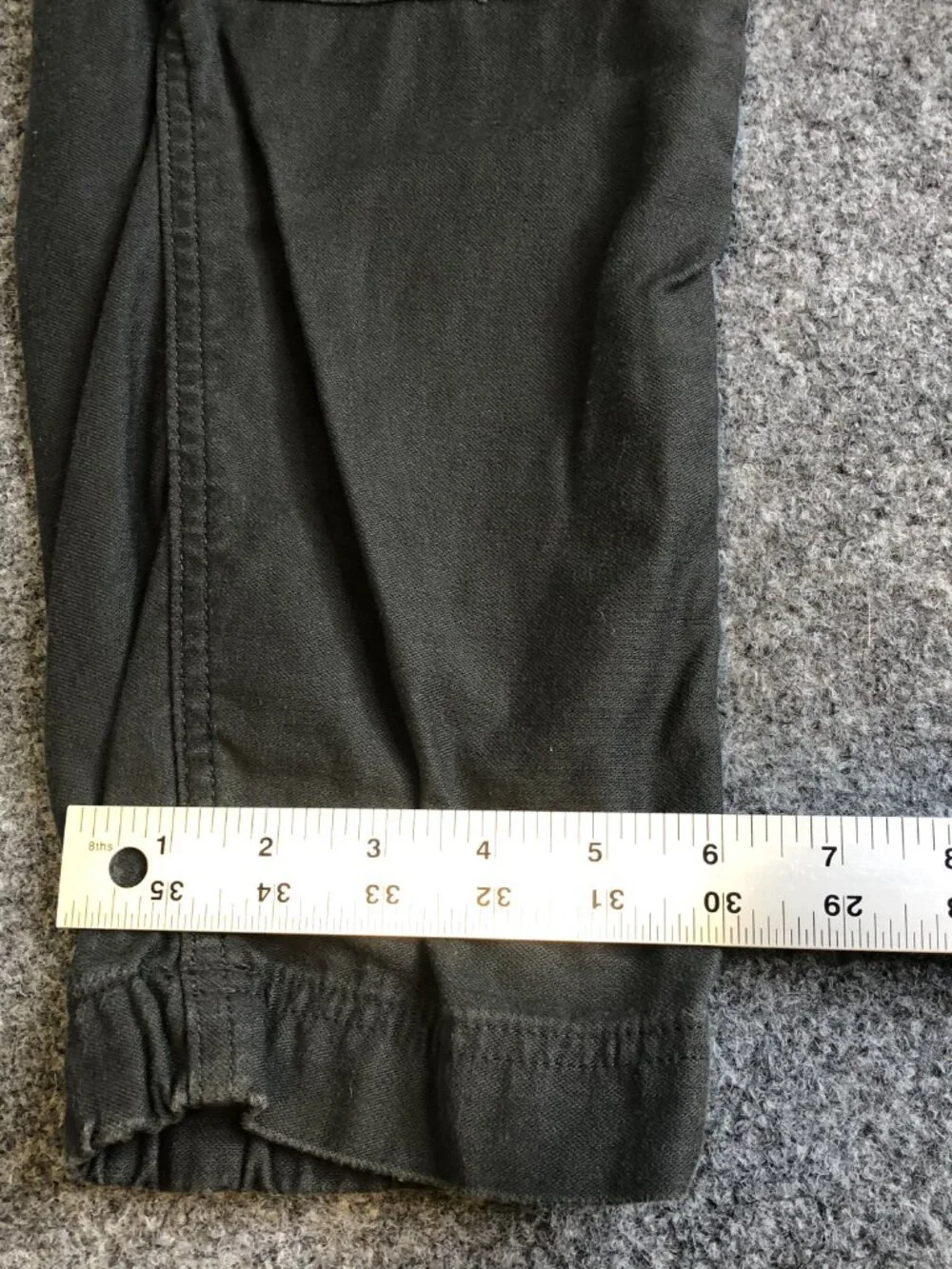 REI Co-Op Trailsmith Jogger Pants Mens 36x34 Gray Double Knee Stertch Outdoor
